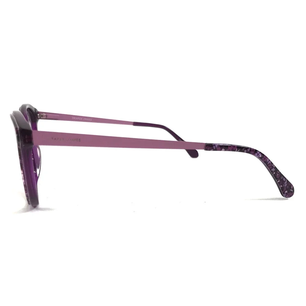Draper James Eyeglasses Frames DJ5046 501 PLUM FLORAL Cat Eye Full Rim 54-16-140